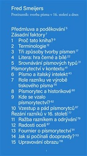 Protirazník: tvorba písma v 16. století a dnes