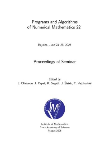 Programs and Algorithms of Numerical Mathematics 22