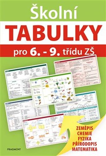 Školní tabulky pro 6. - 9. třídu ZŠ - přírodovědné předměty