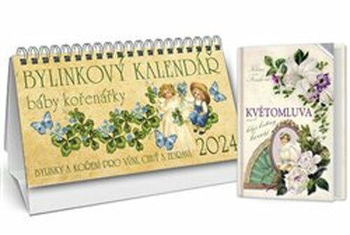 Bylinkový kalendář 2024 + Květomluva aneb květinou řekneš vše - Klára Trnková