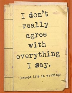 Zápisník - I don&apos;t really agree