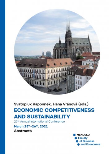 23rd Annual International Conference Economic Competitiveness and Sustainability Abstracts