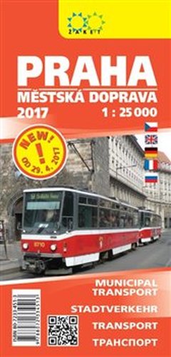 PRAHA 1:25 000 - městská doprava 2017
