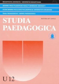 Sborník prací Filozofické fakulty brněnské univerzity U 12 – řada pedagogická. Studia paedagogica