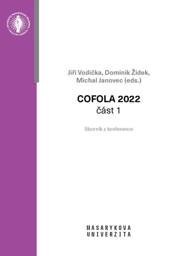 COFOLA 2022 – část 1