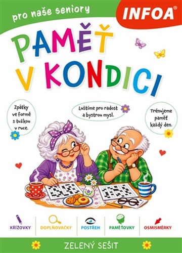 Paměť v kondici - zelený sešit pro seniory