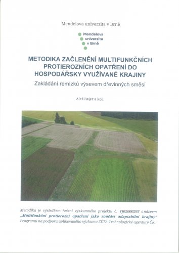 Metodika začlenění multifunkčních protierozních opatření do hospodářsky využívané krajiny. Zakládání remízků výsevem dřevinných směsí