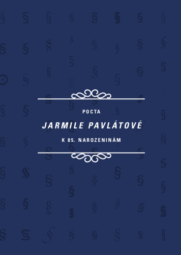 Pocta Jarmile Pavlátové k 85. narozeninám