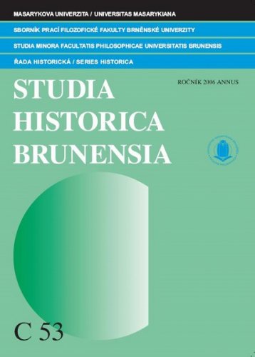 Sborník prací Filozofické fakulty brněnské univerzity C 53 - řada historická