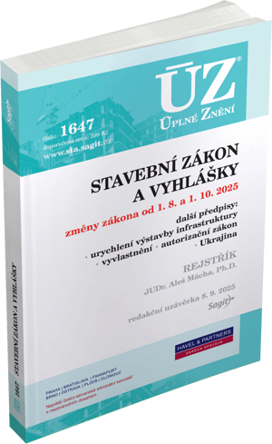 Stavební zákon a vyhlášky - ÚZ č. 1647