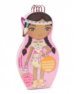 Oblékáme indiánské panenky Aponi - omalovánky - Julie Camel