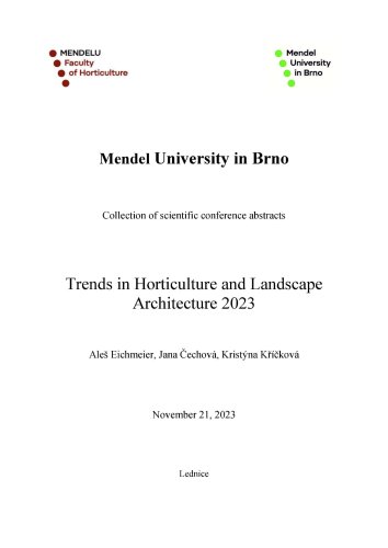 Trends in Horticulture and Landscape Architecture 2023