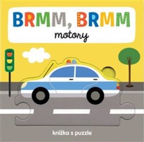 Brmm, Brmm motory - Knížka s puzzle