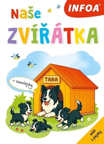 Naše zvířátka - sešit s pejsky (+ samolepky)