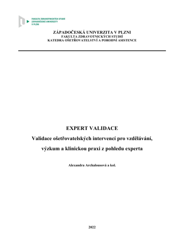 Expert validace