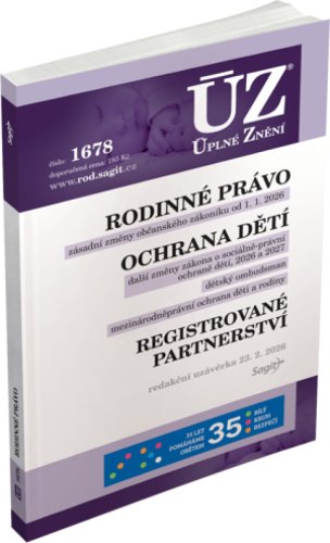 Rodinné právo, ochrana dětí a rodiny, ... ÚZ č. 1678