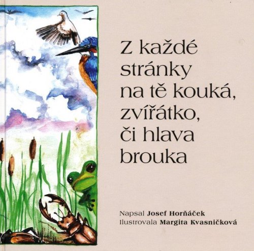 Z každé stránky na tě kouká zvířátko, či hlava brouka