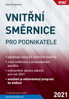 Vnitřní směrnice pro podnikatele 2021