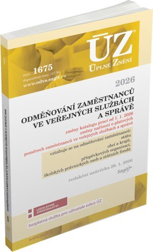 Odměňování zaměstnanců ve veřejných službách a správě 2026 - ÚZ 1675