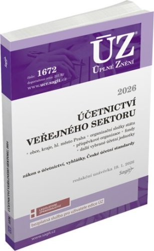 Účetnictví veřejného sektoru, obce, kraje 2026 ...- ÚZ č. 1672