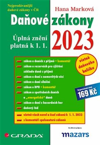 Daňové zákony 2023 - Hana Marková