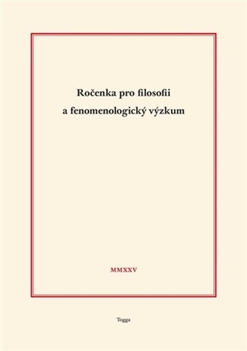 Ročenka pro filosofii a fenomenologický výzkum 2025