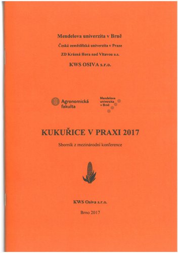 Kukuřice v praxi 2017