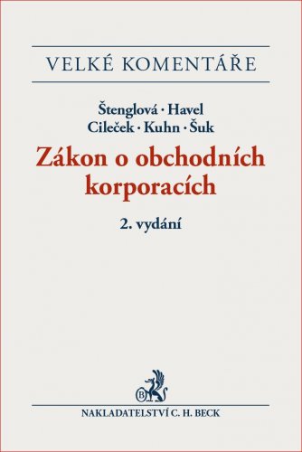 Zákon o obchodních korporacích. Komentář