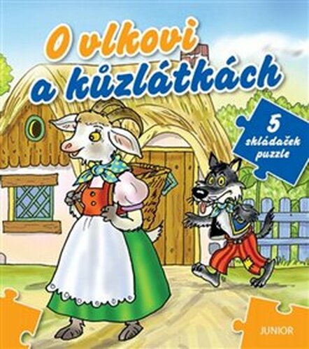 O vlkovi a kůzlátkách - 5 skládaček puzzle - Miroslava Lánská