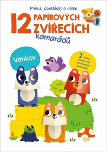 12 papírových zvířecích kamarádů - Venkov