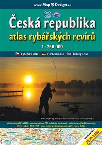 Česká republika - atlas rybářských revírů, 1:250.000