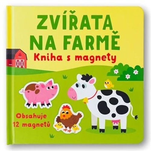 Zvířata na farmě - kniha s magnety
