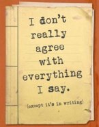 Zápisník - I don&apos;t really agree