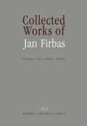 Collected Works of Jan Firbas II