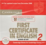 Cambridge First Certificate in English 2 for Updated Exam Audio CDs