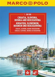 Chorvatsko, Slovinsko, Bosna a Hercegovina: autoatlas - Marco Polo