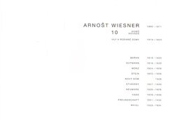 Arnošt Wiesner – 10 domů