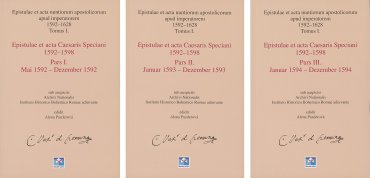 Epistulae et acta nuntiorum apostolicorum apud imperatorem, Tom.I. — Epistulae et acta Cesari Speciani 1592–1598, pars I–III (1592–1594)