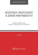 Rozvody, rozchody a zánik partnerství