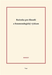 Ročenka pro filosofii a fenomenologický výzkum 2025