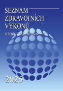 Seznam zdravotních výkonů s bodovými hodnotami 2025