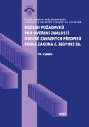 Rozsah požadavků pro ověření znalostí obecně závazných předpisů podle zákona č. 360/1992 Sb.