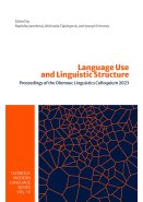 Language Use and Linguistic Structure. Proceedings of the Olomouc Linguistic